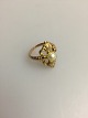 Georg Jensen 14K Guld Ring med Perle No 105