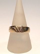 14k Herrering m. 3*0,01ct. brillanter. Str. 65½