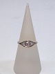 14k Art Deco guldring m. diamanter. Str. 53