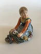 Royal Copenhagen Overglasur figur af Jylland Blomster Pige No 12421