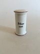 Bing & Grondahl Sort Peber (Black Pepper) Spice Jar No 497 from the Apothecary 
Collection