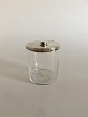 Georg Jensen Marmelade Glas med Bernadotte Sterling Sølv Låg No 710