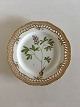 Royal Copenhagen Flora Danica Frokosttallerken No 20/3554 med Gennembrudt Kant