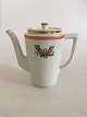 Royal Copenhagen Guldhornene med Orange Kant Kaffekande No 833/9533