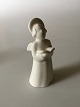 Royal Copenhagen Blanc de Chine figur Engel med sangbog