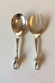 Georg Jensen Sterling Silver Blossom No 84 Salad Serving Set No 103