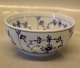 Kongelig Dansk Porcelæn Musselmalet 454-1 Skål, 47 cl 6 x 13 cm ( 1016765) Blå 
riflet
