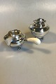 Georg Jensen Sterling Silver Creamer and Sugarbowl in Silver Blossom No 2C/2E