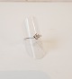 Solitaire ring in 14kt white gold with brilliant-cut diamond of 0.25ct