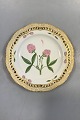 Royal Copenhagen Flora Danica Frokosttallerken No 3554 med gennembrudt kant