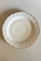 Royal Copenhagen White Curved with serrated Gold edge(Pattern 387/ Josephine) 
Rundt Serving Dish No 1564