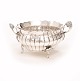 Niels Pihl, Copenhagen, 1768-96: Silver sugar bowl. Circa 1778. H: 9,5cm. D: 
17cm. W: 299gr