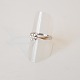 Solitaire ring i 14kt hvidguld med brillant på 0,15ct