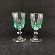 A set of Christian the 8th white wine glasses

