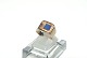 Elegant ring with blue lapis in 14 carat gold
