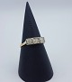 14k guldring m brillanter, str 58,5