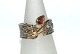 Designers Favorites ring, Sterling sølv  226
Sort Rhodium og 18 karat guld belægning
