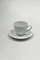 Royal Copenhagen Salto White Dinnerware Coffee Cup and Saucer