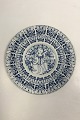 Nymollel Bjørn Wiinblad Faience plate with blue decoration of girl No 3055-1283