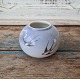 Royal Copenhagen vase decorated with swallows no. 2671 / 42A