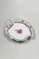 Herend Hungary Apponyi Purple Leaf Shaped Dish No 203