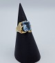 14k guldring m. spinel, str. 50