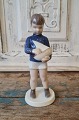 B&G Figure - Boy with sailing ship no. 2380