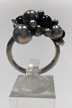 Georg Jensen Sterling Sølv Ring Moonlight Grapes Onyx