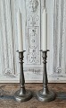 Pair of beautiful 1800s pewter candlesticks 24.5 cm.