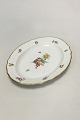 Royal Copenhagen Fuld Saksisk Blomst Ovalt fad No 1555