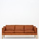 Børge Mogensen / Fredericia Furniture
BM 2213 - Reupholstered 3-seater sofa in Klassik Cognac aniline leather with 
legs in oak.
Availability: 6-8 weeks
Renovated
