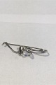 Georg Jensen Sterling Sølv Broche Forget-Me-Knot Torun No 384