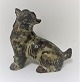 Royal Copenhagen. Stentøjs figur. Hund. Knud Kyhn. Model 20129. Længde 16 cm. (1 
sortering)