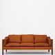 Børge Mogensen / Fredericia Furniture
BM 2213 - Reupholstered 3-seater sofa in Klassik Cognac (aniline leather). 
KLASSIK offers the sofa in textile or leather of your choice. Please contact us 
for more information.
Availability: 6-8 weeks
Renovated
