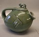 Gren glazed RC Pitcher with figural lid  23 x 19 cm Signed 28-5-1949 Bode 
Willumsen Royal Copenhagen Art Pottery
