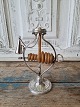 1800s stacking candlestick in silver stain