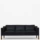 Børge Mogensen
BM 2213 - Reupholstered 3-seater sofa in Elegance black aniline leather w. legs 
of teak.
Availability: 6-8 weeks
Renovated
