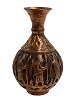 Persian copper vase with motifs of men and lions