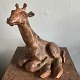 Horizontal Giraffe of ceramic