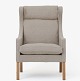 Børge Mogensen / Fredericia Furniture
BM 2204 - Reupholstered Wingback Chair in Hallingdal 65-wool (colour 220). 
KLASSIK offers the chair in textile or leather of your choice. Please contact us 
for more information.
Availability: 6-8 weeks
Renovated
