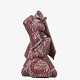 Jais Nielsen / Royal Copenhagen
Stoneware figure with crackled, running oxblood glaze with the motif of 