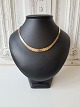 Brick necklace in 14 kt gold - five rows - 45 cm.