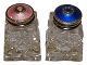 Norway
Salt- and pepper shaker with sterling silver and enamel