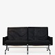 Poul Kjærholm / E. Kold Christensen
PK 31/2 - 2 seater sofa in black patinated leather with chromed steel frame.
1 pc. in stock
Original condition
