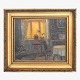 Carlo Hornung-Jensen
Painting, oil on canvas of interior in original gold frame. Signed. Ca 1920.
