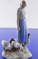 Bing & Grondahl figurine 2254 Goose girl