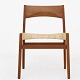 John Vedel-Rieper / Erhard Rasmussen
Set of 6 dining chairs in patinated oak and new cane. Presented at the 
Cabinetmakers