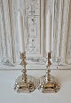 Pair of candlesticks in sterling silver