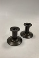 Pair of Bronze Candlesticks from Tumulus Dania Denmark