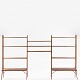 Kurt Østervig / K. P. Møbler
Freestanding three-compartment shelving system with oak legs and teak shelves.
1 pc. in stock
Good, used condition

